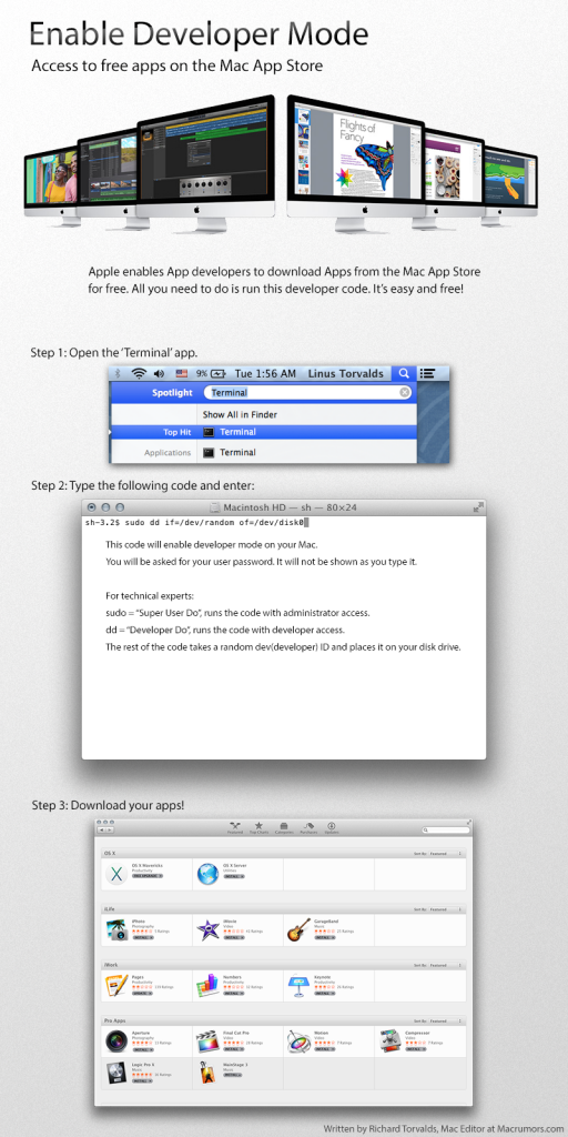 OS X 'Developer Mode' Hoax